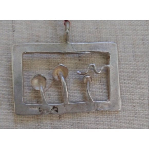 Mushroom Art Avant Garde pendant - Picture 2 of 3